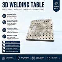 Plateforme de soudage flexible 3D en fonte avec gabarits de serrage pour l'assemblage et le soudage