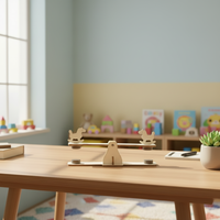 Balançoire magnétique DIY, technologie créative, petite boîte de puzzle en bois en forme d'animal pour enfants, jouet éducatif STEAM, expériences Y-TOP