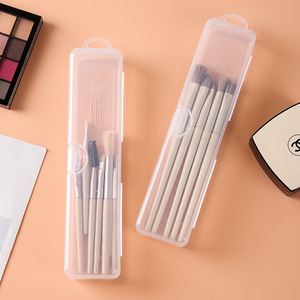 Transparent Cosmetic <b>Storage</b> <b>Box</b> With Drawers For <b>Makeup</b> Brush Lipstick Organizer Desktop Travel Portable Plastic Case - Product Image 3