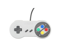 Mando Retro con cable USB para Super Nintendo, Mando SNES para PC, IOS y Android