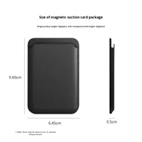 Dompet ponsel magnetik kuat Logo kustom dompet Magnet tempat kartu dompet Magnet kulit aman untuk iPhone
