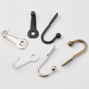 Patère murale en fonte noire, mini patère pour porte ou mur, crochet de quincaillerie durable - Product Image 1