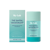 Stick déodorant corporel de qualité laboratoire, hydratant doux, parfum bois de santal frais et charmant, longue durée