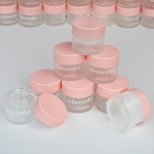 Tùy chỉnh rỗng Acrylic bột container màu hồng Frosting Acrylic bột container số lượng lớn Acrylic lọ có nắp đậy - Product Image 4