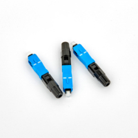 Conector Rápido de Fibra Óptica CATV Monomodo de 55 mm HC01 c SX SC UPC para Montaje en Campo, Sin Fusión