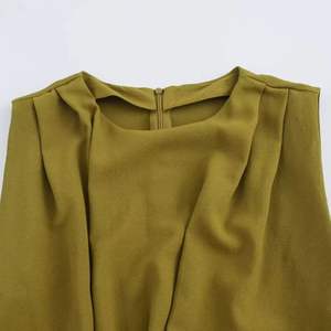 Nuevos Vestidos Maxi Elegantes sin Mangas para Mujer, Cuello Redondo, Color Sólido, Casual, Cintura Alta, Corte Regular, Transpirable - Product Image 4