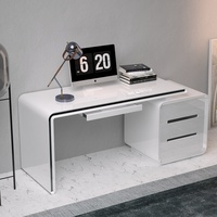 Bureau minimaliste moderne pour la maison et le bureau Bureau d'ordinateur en laque dentaire simple pour bureau d'écriture de style panneau de bois pour étudiant