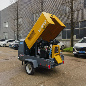 Chất lượng cao 5m3/min 8bar xách tay Trailer DIESEL công nghiệp máy nén trục vít 85 CFM DIESEL Máy nén khí - Product Image 1