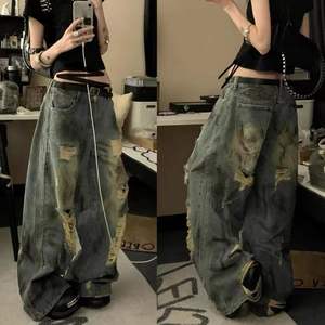 En stock, c'est un must have cool et élégant paire de jeans amples surdimensionnés en détresse et personnalisés pour sortir - Product Image 6