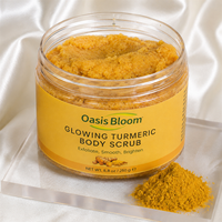 Gel Douche Corporel Marque Blanche Éclaircissant au Curcuma et Vitamine C, Gommage Corporel Herbal Revitalisant, Lotion Corporelle Éclaircissante et Unifiante