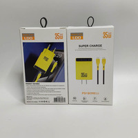 Pengisi Daya Cepat LDO-B06 Quick Charge Usb-c 20w PD Charger Dual Ports A&C Pengisi Daya Ponsel Kabel Tipe C Pengisi Daya Cepat dan Adaptor