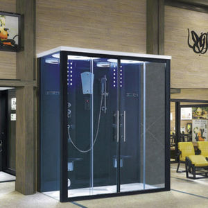 Nouveau design combinaison <span class=keywords><strong>de</strong></span> salle <span class=keywords><strong>de</strong></span> sauna à vapeur humide bain <span class=keywords><strong>de</strong></span> vapeur carré coulissant 6mm acrylique trempé <span class=keywords><strong>cabine</strong></span> <span class=keywords><strong>de</strong></span> <span class=keywords><strong>douche</strong></span> <span class=keywords><strong>de</strong></span> Massage intérieur hôtels - Product Image 1