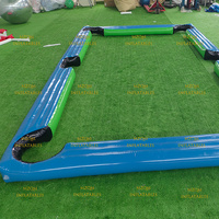 Juego de Snookball Inflable de PVC, Campo de Fútbol Inflable 3v3 para Niños y Adultos, Campo de Fútbol Hexagonal Inflable