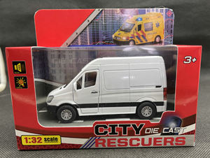 Logo su misura Diecast 1:32 suono luce pull metallo auto corriere camion business van giocattoli auto veicoli modello per regalo - Product Image 5