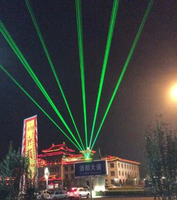 Équipement de système d'exposition de projecteur de faisceau de lucarne Laser vert imperméable extérieur professionnel IP65 10W