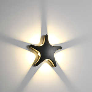 Lámpara de pared LED para exteriores, lámpara de pared para hotel, sala de estar, pasillo, lámpara de pared con forma de estrella de mar - Product Image 1