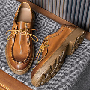 Zapatos Formales de Cuero para Hombre, Tendencia de Moda 2026, Zapatos Casuales para Exteriores, Zapatos de Vestir y Oxfords de Cuero para Hombre, Personalizados al por Mayor - Product Image 4