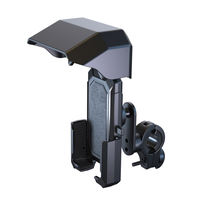 2023 nouveaux accessoires pare-soleil moto vélo électrique support de téléphone vélo support de téléphone portable avec couvercle de pare-soleil