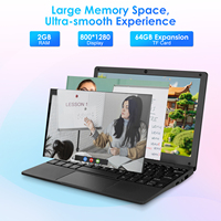 Ordinateur portable étudiant abordable 10,1'' Android 12 Allwinner A133 Quad-Core 2 Go de RAM 64 Go de stockage, fin et léger pour l'éducation et les enfants