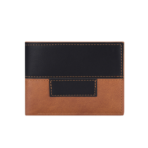 New Retro Frosted ngắn người đàn ông của ví da chính hãng Chống từ tính RFID ví không Ví - Product Image 3