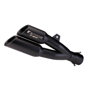 Nuevo Tubo de Escape Doble Negro/Plateado para Motocicleta Modificada CBR300 Ninja 250 Horizon R3 Huanglong <span class=keywords><strong>300</strong></span> con Doble Salida - Product Image 1
