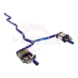 Système d'échappement Catback Vortex Blue Titanium avec soupapes pour Mercedes Benz W213 E200 E300 2.0T avec double sorties de pot d'échappement brûlées - Product Image 2