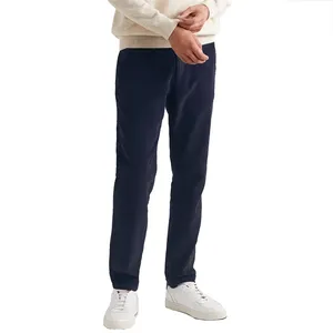 Pantaloni chino in velluto a coste a gamba dritta classici in cotone 100% personalizzati per uomo