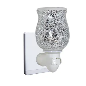 Lindo plug de parede interno, em cera de fragrância, aquecedor elétrico de cera, mosaico luz noturna aromaterapia