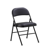 Tabourets pliants portables en polyester et métal noir, très demandés, pour salon, salle à manger et extérieur