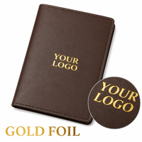 Portefeuille de voyage en cuir PU avec logo personnalisé, organiseur de documents de voyage, étui pour passeport