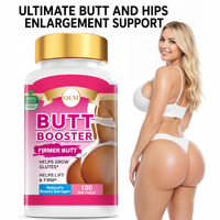 Booster de fesses pour femmes Grosses fesses fermes Amélioration de la hanche Capsules de gélules Supplément de fesses naturel