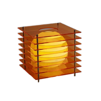 Lampu Malam DIY Vintage Minimalis Berlapis Bentuk Kubah Fleksibel AC untuk Kamar Tidur Ruang Tamu Lorong Hadiah Hebat untuk Desainer