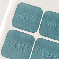 Autocollants en papier texturé de luxe personnalisés BOTU, autocollants en papier gaufré, autocollants pour bouteilles de bougies, autocollants d'impression, autocollants de scellage pour gâteaux