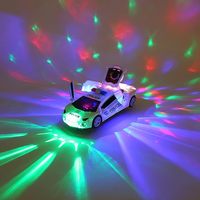 Best Seller eléctrico 360 rotación deformación automática Puerta Abierta Universal rueda conducción políticas coche juguetes con luz LED música
