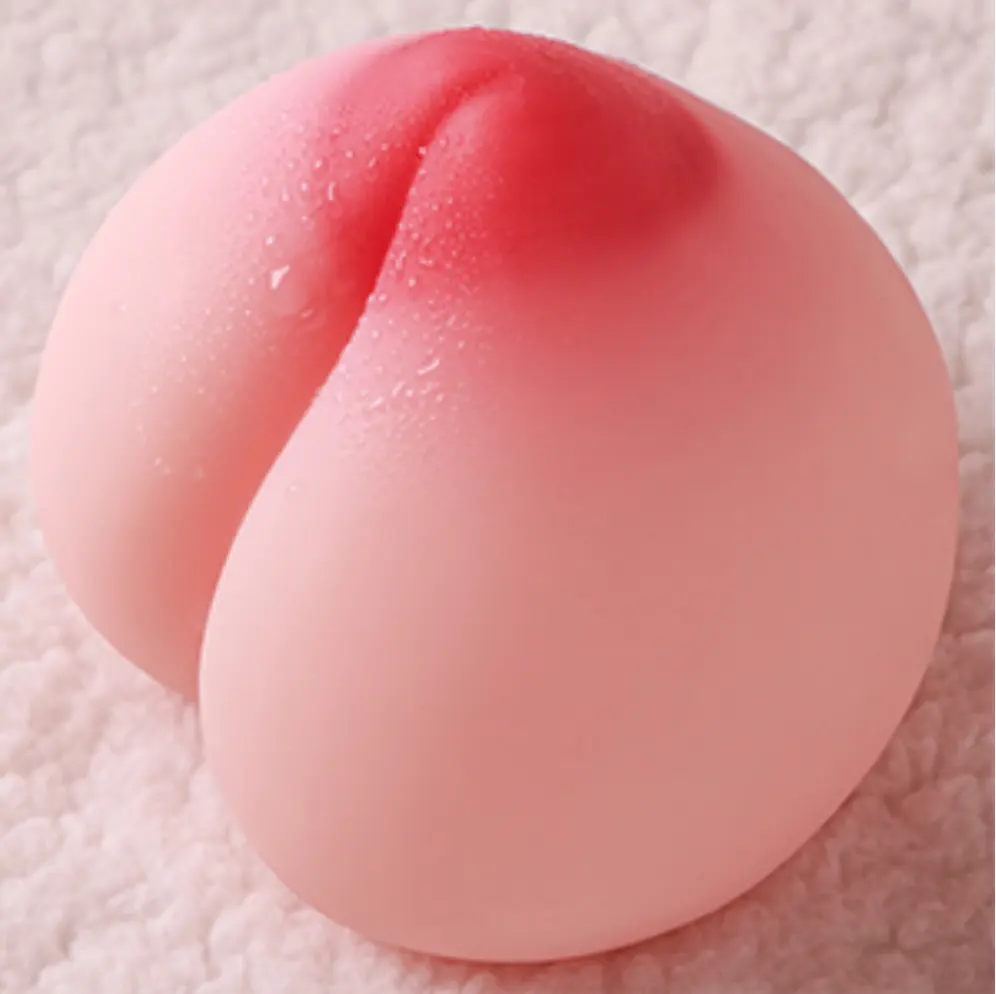 Peach Pocket Pussy Decompression Mimi Ball Male Masturbation Cups Airplane Cups Peach Shape Breast Cups