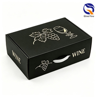 Caja de Envío Rígida con Cierre Automático, Acabado Mate, Personalizada, Negra Mate, con Asa de Plástico