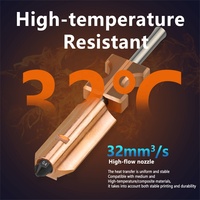 Kit Hot End Nozel Bimetalik Baja Keras yang Dapat Dilepas dan Ditingkatkan Baru untuk Printer 3D Flashforge AD5X
