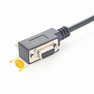 <strong>RS232</strong> <strong>DB9</strong> to RJ45 CAN BUS <strong>Cable</strong> D-Sub <strong>9</strong> Pin Low Profile Ultra Slim Connector Left Right up Down Angled <strong>Cable</strong> - Product Image 3
