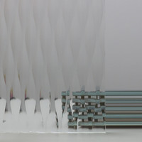 Verre trempé à motif diamanté Tecture pour murs décoratifs