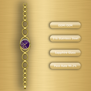 นาฬิกาควอทซ์หน้าปัดเล็กทำจากสแตนเลสโลโก้ตามสั่ง - Product Image 6
