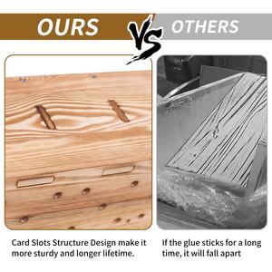 Organizador de Utensilios de Cocina de Madera, Soporte para Utensilios, Organizador de Almacenamiento, Escurridor de Platos, Cesta de Almacenamiento de Cubiertos - Product Image 5