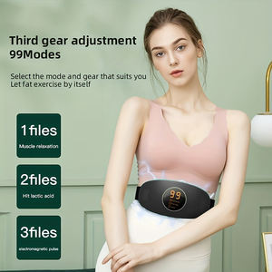 Cinturón tonificante abdominal con compresa caliente y masaje de entrenamiento muscular, tonificador corporal adelgazante - Product Image 2