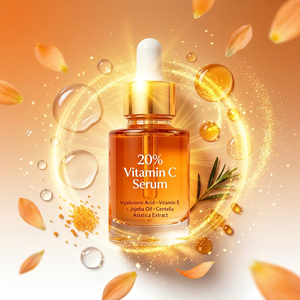 Sérum à 20% de vitamine C, hydratant, atténue les marques d'acné, unifie le teint, anti-âge, soin hydratant pour le visage - Product Image 3