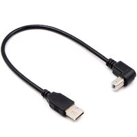 Kabel Data Printer USB Pelindung Aluminium Foil 90 Derajat dari Produsen, Transfer Data Arah Kanan