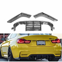 Nouveau Spoiler de Pare-chocs Arrière en Fibre de Carbone V avec Clips pour M3 F80/M4 F82 Diffuseur Amélioré