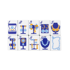 Set di Tessere Mahjong Americano Verde Perla, Tre Strati in Acrilico, Lusso Moderno, Tagliato e Incollato a Mano, Lucidato, Vendita all'Ingrosso - Product Image 3