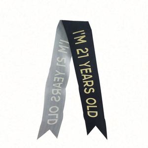 Cinta de Satén Personalizada con Logotipo, Ecológica, para Despedida de Soltera, Cumpleaños, Boda y Fiesta - Product Image 2