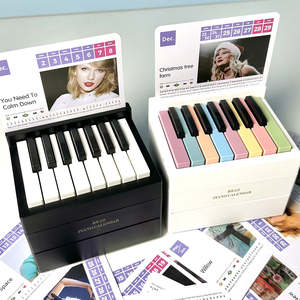 <span class=keywords><strong>Calendrier</strong></span> piano, <span class=keywords><strong>calendrier</strong></span> de bureau piano jouable en 2025, <span class=keywords><strong>calendrier</strong></span> piano partition musicale, le meilleur cadeau pour les mélomanes - Product Image 3