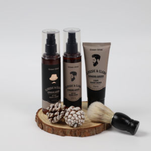 Sac en coton de marque privée 100ml après la barbe flacon pulvérisateur après-rasage crème rasoir crème Tube rasage brosse coffret cadeau pour hommes - Product Image 3