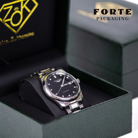 Boîte de rangement de montre-bracelet en cuir PU personnalisée de luxe FORTE Style croco unique avec emballage de bijoux élégance vintage Logo personnalisé